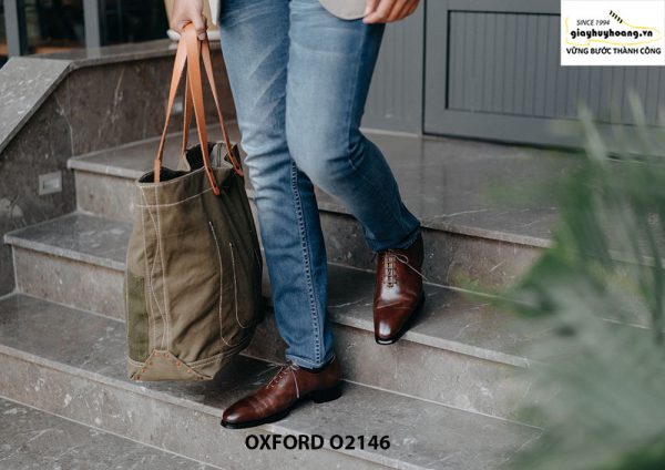 Giày da nam hàng hiệu được yêu thích Oxford O2146 002