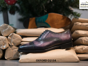Giày tây nam thủ công handmade Oxford O2154 002