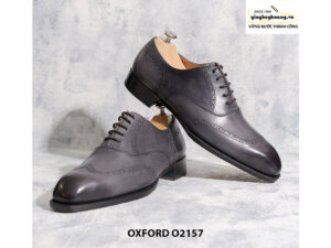 Giày tây nam từ da bê nhập Ý Italia Oxford O2157 005