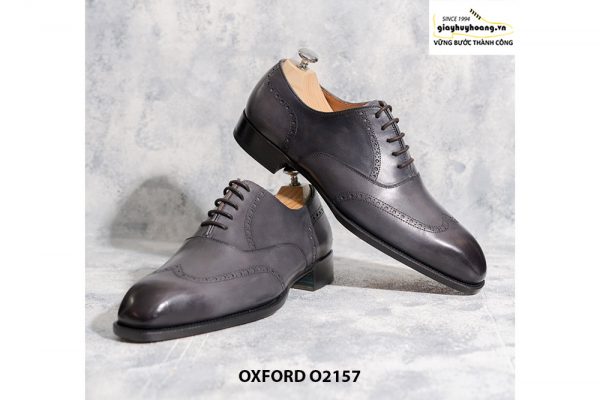 Giày tây nam từ da bê nhập Ý Italia Oxford O2157 005