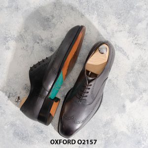 Giày tây nam từ da bê nhập Ý Italia Oxford O2157 004