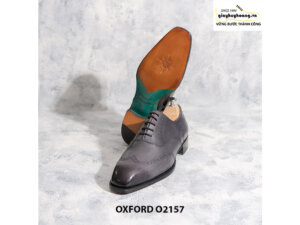 Giày tây nam từ da bê nhập Ý Italia Oxford O2157 003
