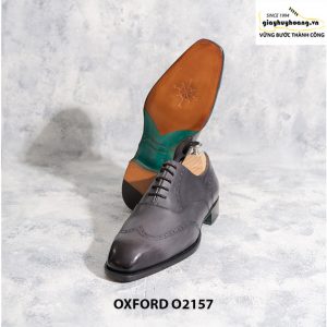 Giày tây nam từ da bê nhập Ý Italia Oxford O2157 003