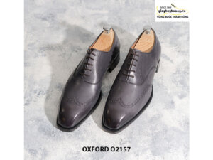 Giày tây nam từ da bê nhập Ý Italia Oxford O2157 002