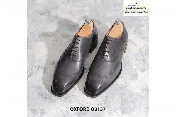 Giày tây nam từ da bê nhập Ý Italia Oxford O2157 002