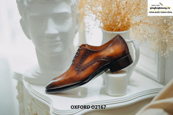 Giày tây nam da bò thật cao cấp Oxford O2167 007