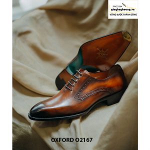 Giày tây nam da bò thật cao cấp Oxford O2167 005