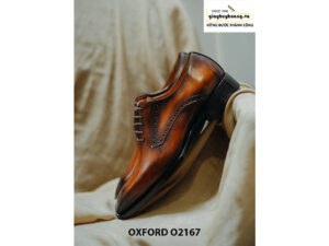 Giày tây nam da bò thật cao cấp Oxford O2167 004
