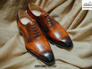 Giày tây nam da bò thật cao cấp Oxford O2167 001