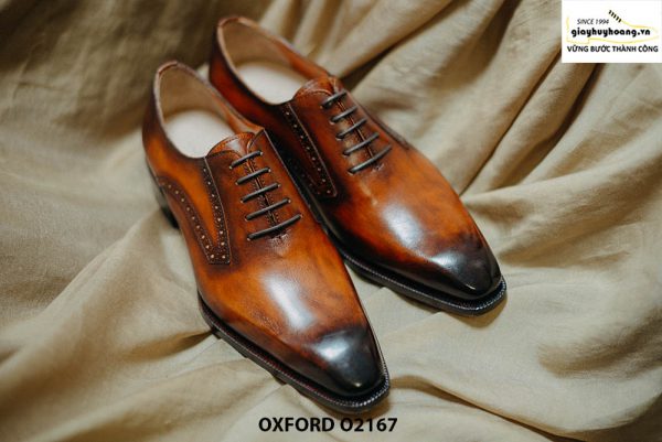 Giày tây nam da bò thật cao cấp Oxford O2167 001