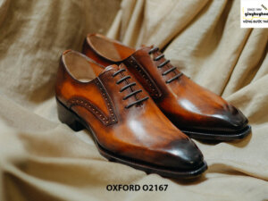 Giày tây nam da bò thật cao cấp Oxford O2167 003