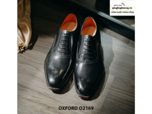 Giày tây nam cao cấp tăng chiều cao Oxford O2169 001