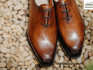 Giày tây nam da trơn thiết kế táo bạo Oxford O2176 002