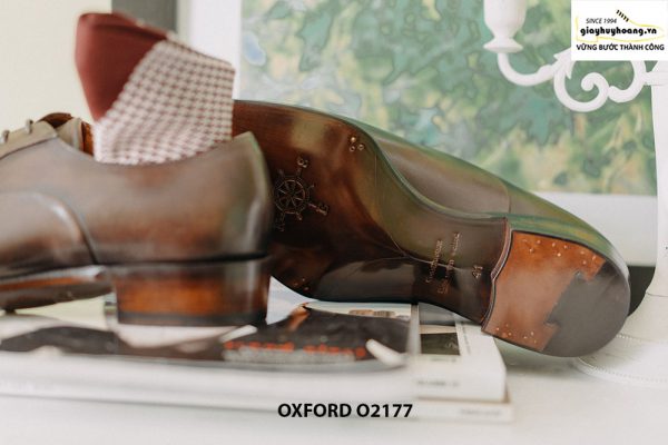 Giày tây nam thiết kế may chỉ trong Oxford O2177 006