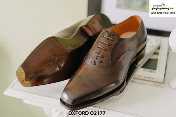 Giày tây nam thiết kế may chỉ trong Oxford O2177 003