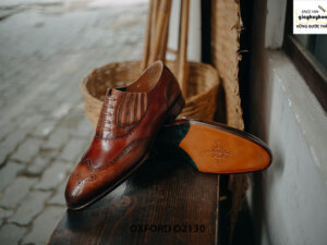 Giày tây nam giả buộc dây cao cấp Oxford O2130 004