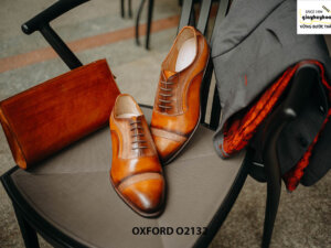 Giày tây nam da bê nhập ý italy Oxford O2132 001