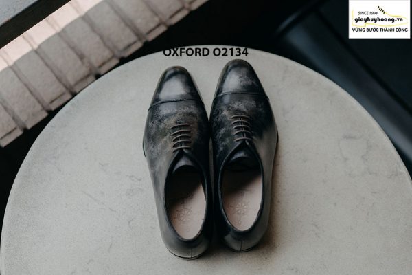 Giày tây nam thủ công da bê mịn đẹp Oxford O2134 007