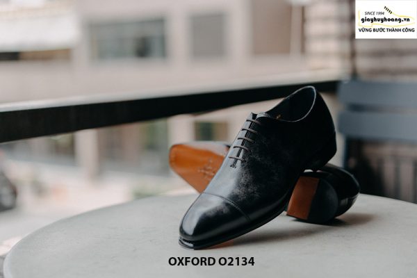 Giày tây nam thủ công da bê mịn đẹp Oxford O2134 006