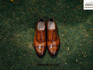 Giày tây nam được đánh màu thủ công Oxford O2136 008