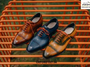 Giày tây nam được đánh màu thủ công Oxford O2136 001