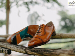 Giày tây nam khâu đế bền bỉ Oxford O2137 003
