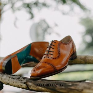 Giày tây nam khâu đế bền bỉ Oxford O2137 003