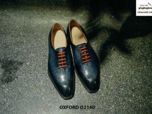 Giày tây nam 1 miếng da liền Oxford Wholecut O2140 001