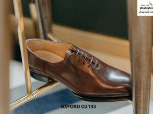 Giày da nam liền 1 miếng nghệ thuật Oxford O2143 003