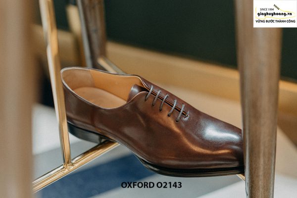 Giày da nam liền 1 miếng nghệ thuật Oxford O2143 003