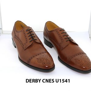 [Outlet Size 40] Giày da nam thủ công cao cấp Derby U1541 001