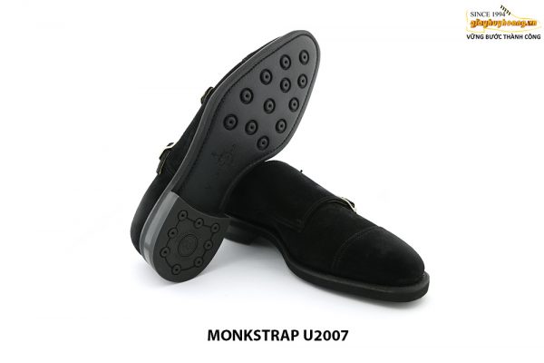[Outlet Size 39] Giày da nam da lộn có khoá Monkstrap U2007 004
