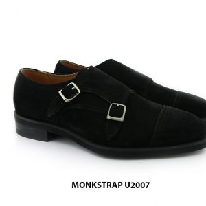 [Outlet Size 39] Giày da nam da lộn có khoá Monkstrap U2007 003