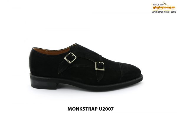 [Outlet Size 39] Giày da nam da lộn có khoá Monkstrap U2007 001