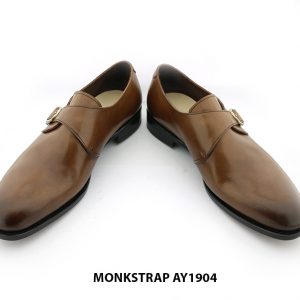 [Outlet Size 40] Giày da nam đế da Monkstrap AY1904 005