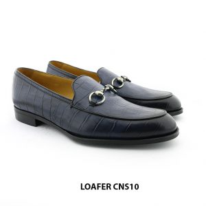 [Outlet] Giày lười nam da bò vân cá sấu loafer CNS10 008