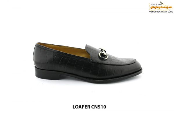 [Outlet] Giày lười nam da bò vân cá sấu loafer CNS10 001