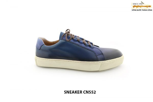 [Outlet size 42] Giày da Sneaker nam đế bằng CNS52 001