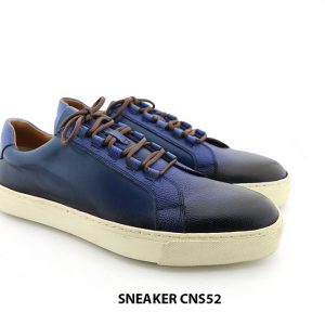 [Outlet size 42] Giày da Sneaker nam đế bằng CNS52 005