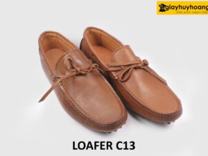Giày lười nam da hột buộc dây Loafer C13 009