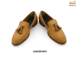 [Outlet Size 41+39+43] Giày lười nam da đan thoáng mát Loafer M47 006