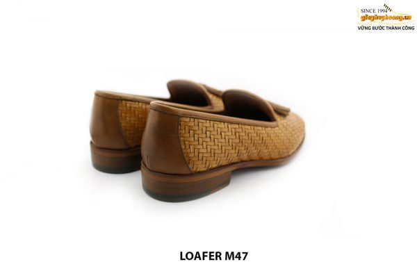 [Outlet Size 41+39+43] Giày lười nam da đan thoáng mát Loafer M47 005
