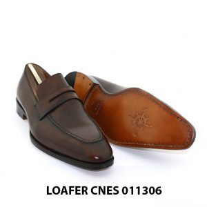 [Outlet Size 40] Giày lười nam màu nâu Loafer 11306 003