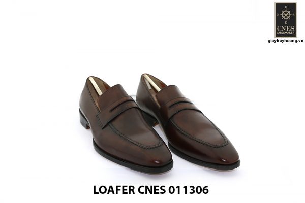 [Outlet Size 40] Giày lười nam màu nâu Loafer 11306 001