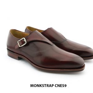 [Outlet Size 41] Giày da nam cao cấp đế da Monkstrap CNES9 003