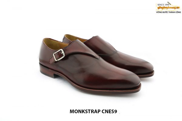 [Outlet Size 41] Giày da nam cao cấp đế da Monkstrap CNES9 003