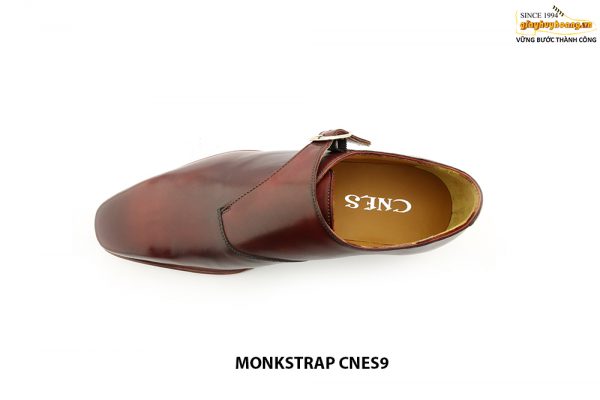 [Outlet Size 41] Giày da nam cao cấp đế da Monkstrap CNES9 002