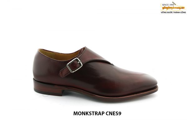 [Outlet Size 41] Giày da nam cao cấp đế da Monkstrap CNES9 001