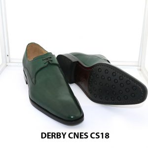 [Outlet Size 41] Giày tây nam màu xanh lá Derby CNS18 003