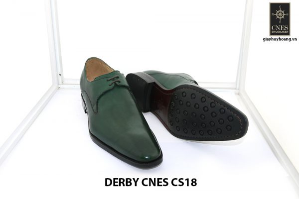 [Outlet Size 41] Giày tây nam màu xanh lá Derby CNS18 003